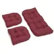 Blazing Needles 3-piece Solid-color Settee Replacement Cushion Set - Thumbnail 6