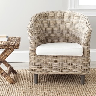 Safavieh 'Omni' Natural Wood Barrel Chair