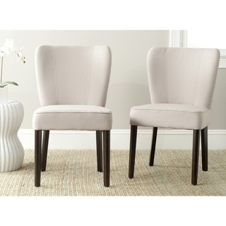 Safavieh Mid Century Modern Dining Clifford Taupe Side Chairs (Set of 2)