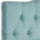 Safavieh Axel Sky Blue Upholstered Tufted Headboard (Queen) - Thumbnail 1