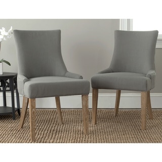 Safavieh En Vogue Dining Lester Granite Oak Side Chairs (Set of 2)