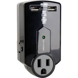 Tripp Lite Travel Surge 3 Outlet USB Charger Tablet Smartphone Ipad I