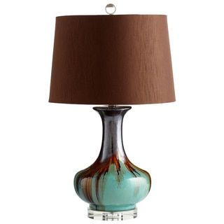 Cyan Design 'Hyde' Blue/ Brown Modern Ceramic Table Lamp