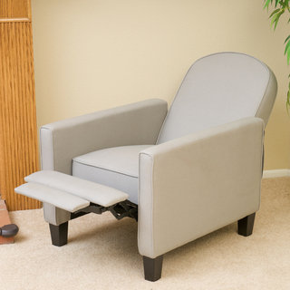 Johnstown Oatmeal Fabric Recliner by Christopher Knight Home