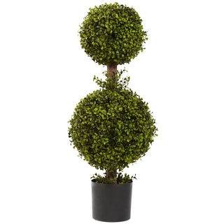 35-Inch Double Boxwood Topiary
