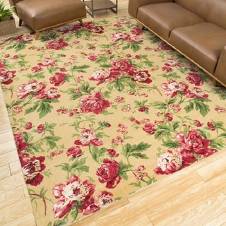 Waverly Artisanal Delight Forever Yours Buttercup Area Rug by Nourison (5' x 7')