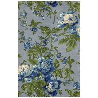 Waverly Artisanal Delight Forever Yours Sky Area Rug by Nourison (5' x 7')