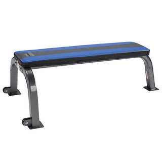 Pure Fitness Flat Bench Workout Bench - Blue/Black