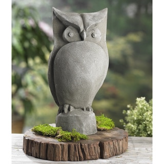 Owl 15-inch Resin Garden Statue