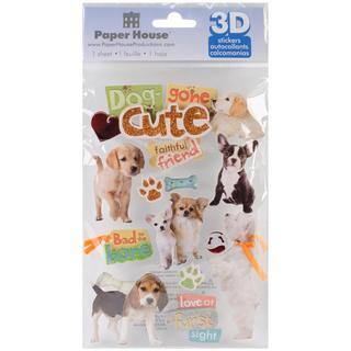 Paper House 3-D Sticker - Dog Gone Cute