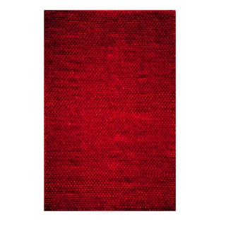Modern Town Hand-woven Red Area Rug (5' x 7')