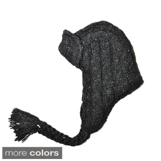 Hand-knit Woolen Trapper Hat (Nepal)