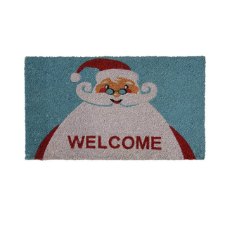 Rubber-Cal 'Santa Claus is Back' Coir Doormat (18"x30")