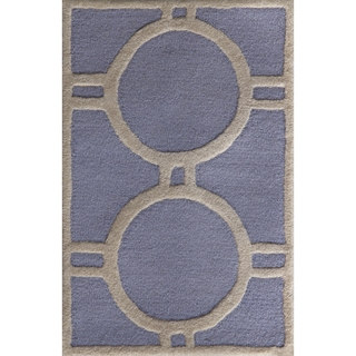 Safavieh Handmade Moroccan Cambridge Contemporary Light Blue/ Ivory Wool Rug (2'6 x 4')