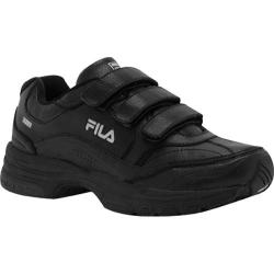 Men's Fila Comfort Trainer Adjustable Black/Black/Metallic Silver
