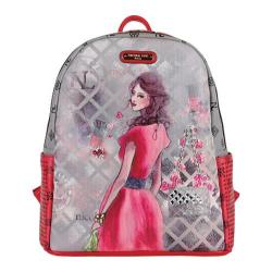 Women's Nicole Lee Daisy Print Backpack Red