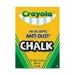Crayola Nontoxic Anti-dust Chalk (Pack of 12)