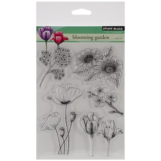 Penny Black Clear Stamps 5"X6.5" Sheet-Blooming Garden