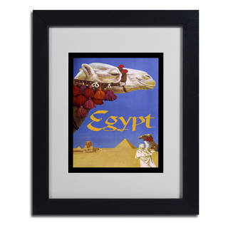 Vintage Apple Collection 'Egypt Camel' Framed Matted Art