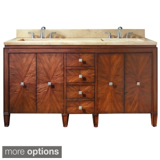 Avanity Brentwood 61-inch Single Vanity in New Walnut with Sink and Top
