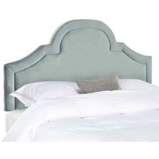 Safavieh Kerstin Wedgwood Blue Upholstered Arched Headboard (Full)