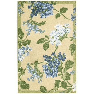Waverly Aura of Flora Rolling Meadow Golden Area Rug by Nourison (2'6 x 4')