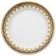 Thumbnail 2, Lorren Home Trends Gold and Blue Accent 57-piece Porcelain Dinnerware Set. Changes active main hero.