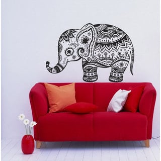 Vintage Indian Elephant Vinyl Wall Decal