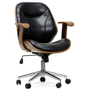 Baxton Studio Rathburn Walnut Modern Office Chair