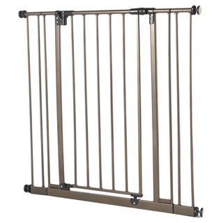 North States Extra Tall Easy-close Bronze Metal Gate