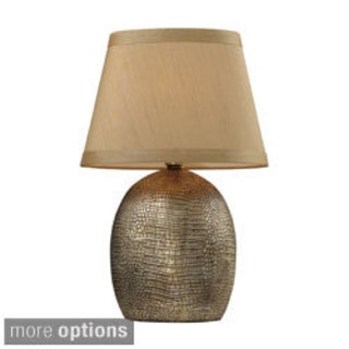 Gilead 1-light Alligator Texture with Bronze Finish Table Lamp