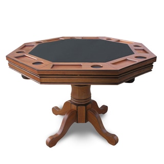 Hathaway Kingston Dark Oak 3-in-1 Poker Table