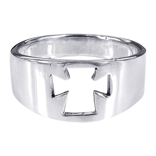 Iron Cross Faith Emblem Sterling Silver Ring (Thailand)