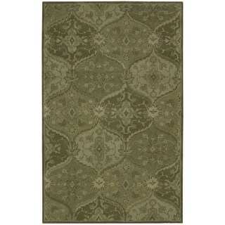 Hand-tufted India House Green Wool Rug (2'6 x 4')