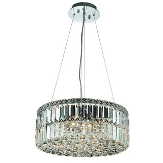 Somette Lausanne 12-light Royal Cut Crystal and Chrome Chandelier