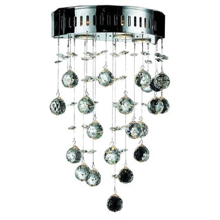 Somette Vaud Royal Cut Crystal and Chrome 3-light Wall Sconce