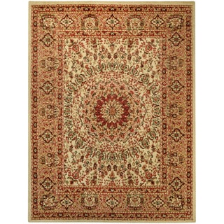 Pasha Collection Medallion Traditional Ivory Area Rug (3'3 x 5')