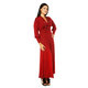 24/7 Comfort Apparel Women's Long Sleeve Empire Maxi Dress - Thumbnail 1