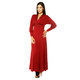 24/7 Comfort Apparel Women's Long Sleeve Empire Maxi Dress - Thumbnail 3