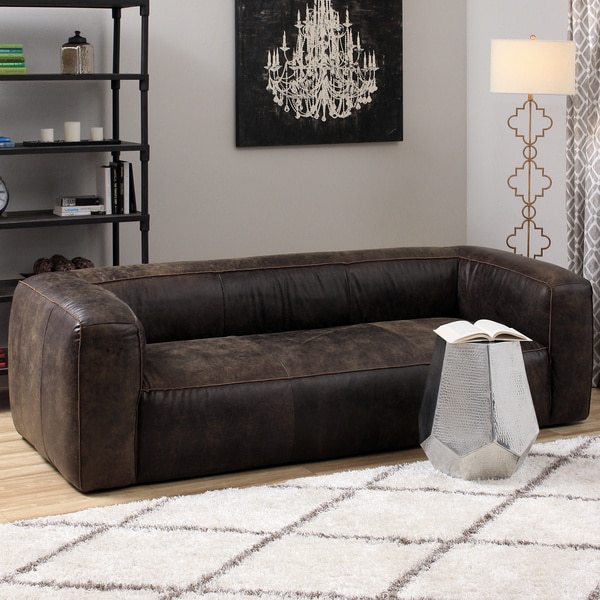 Outback Bridle Dark Brown Leather Sofa - 15780994 - greatofferstock.com Shopping - Great on I Love & Loveseats