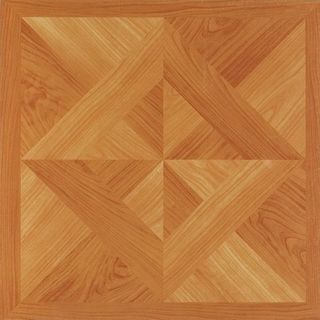 Achim Nexus Classic Light Oak Diamond Parquet 12x12 Self Adhesive Vinyl Floor Tile - 20 Tiles/20 sq Ft.