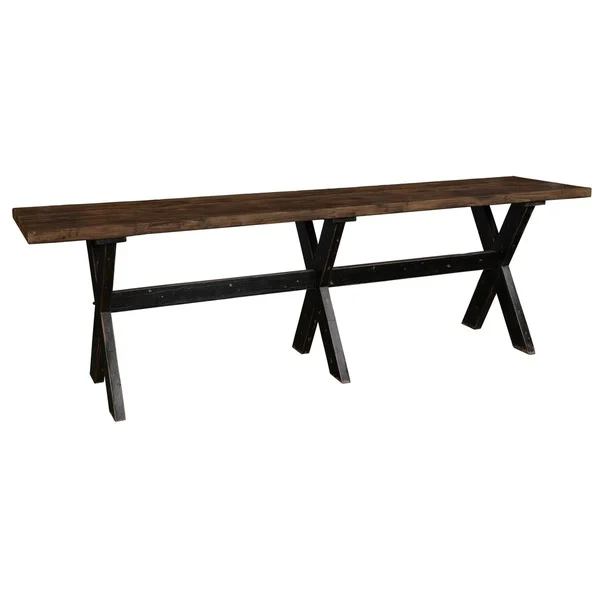 Isabella Distressed Wood Gathering Table