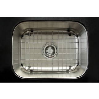 Undermount Stainless Steel 23-inch Single Bowl Kitchen Sink Combo