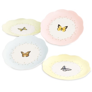 Lenox 'Butterfly Meadow' 4-piece Dessert Plate Set