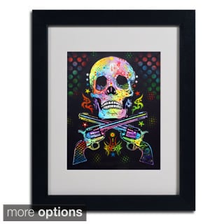 Dean Russo 'Skull and Guns' Framed Matted Art