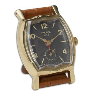 Uttermost Wristwatch Alarm Square Pierce Clock