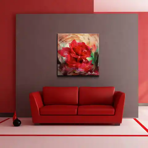 Ready2HangArt 'Rose in Bloom' Oversized Canvas Wall Art