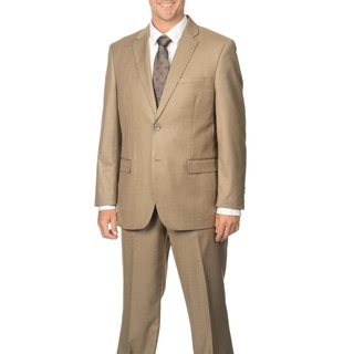 Caravelli Men's Tan Notch Collar 2-button Suit