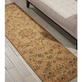 kathy ireland Lumiere Royal Countryside Sage Area Rug by Nourison (2'3 x 7'9)