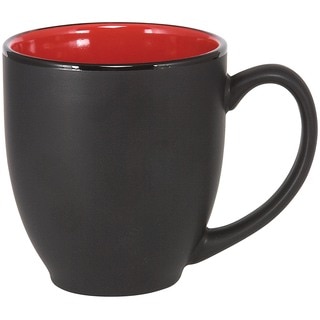 Bistro Red Ceramic Mugs (Pack of 4)